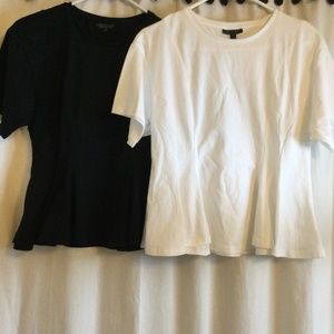 Topshop Lot of 2 Knit Tees in Size 8